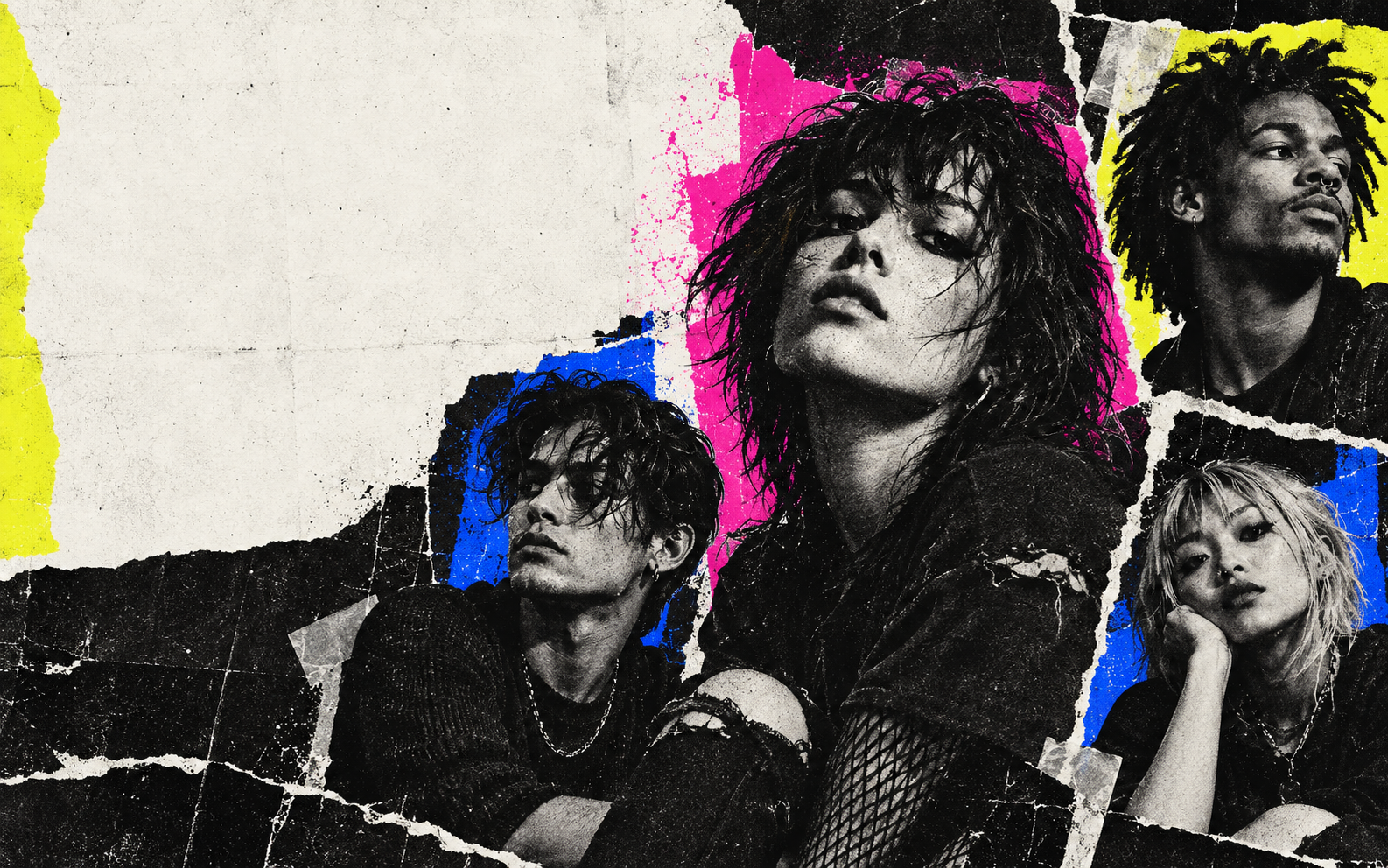 Marquee punk editorial collage